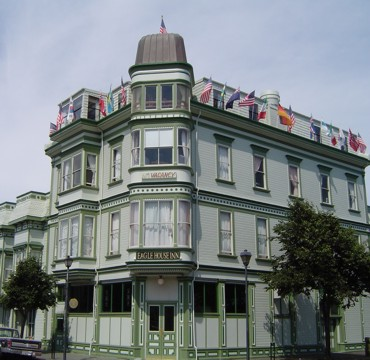 The Eagle House Inn has stood majestically at the edge of Humboldt Bay for over a century