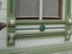 The bottom view of one of the Eagle House's many elegant windows