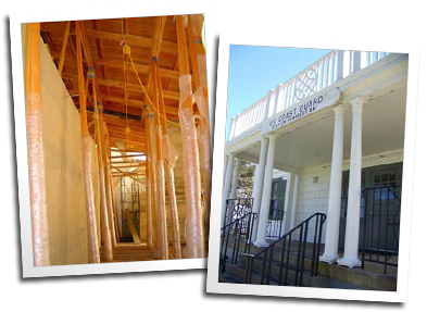 Custom tapered structural columns and custom columns for the local Coast Guard