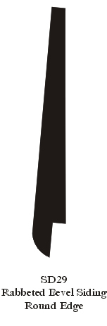 Rabbeted Bevel Siding Round Edge