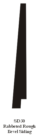Rabbeted Rough Bevel Siding