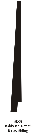 Rabbetted Rough Bevel Siding
