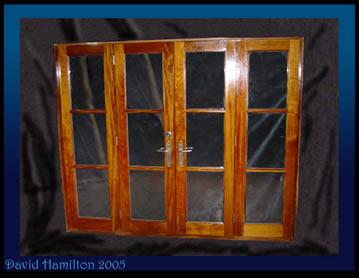 African Mahogany doors custom made for Iris Byers
