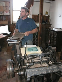 Eric explains the Chaise in the Blue Ox Print Shop
