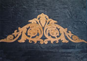Custom Gable Decorations - Hand Carved Gable for a residence in Central California