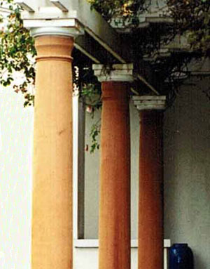 Custom Columns - Hand Turned Columns for a residence in Eureka