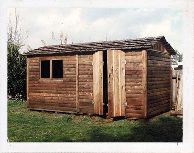Eric and Viviana made it through the housing slump by making pre-fabricated sheds