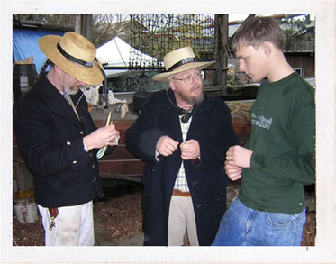 Many local craftsmen have been kind enough to demonstrate their art for the public at Blue Ox's annual Craftsman's Days and May Day events