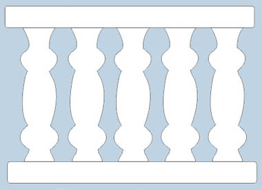 Custom Paperdoll Balusters by Eric Hollenbeck